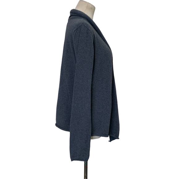 Prana gray organic cotton long sleeves open front cardigan size Small - Picture 6 of 9